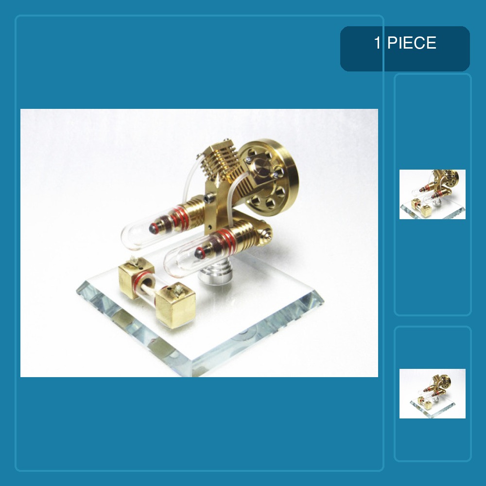 Double Cylinder Stirling Engin - Model Kit Engine review and price