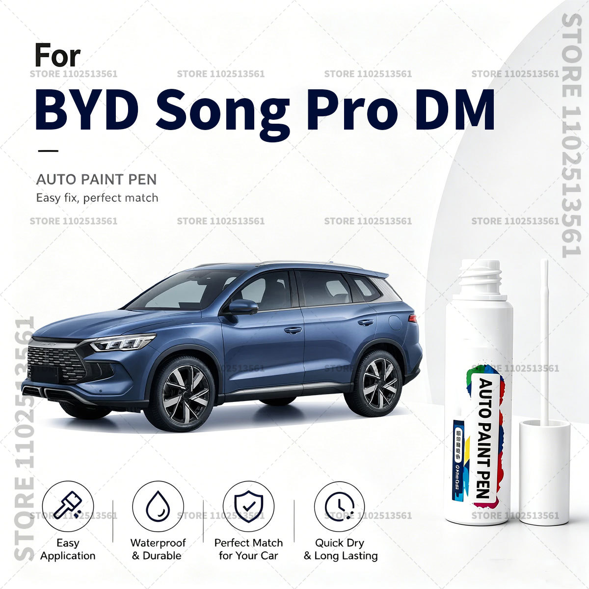 For BYD Song Pro DM White Car  - Paint Model Kit review and price